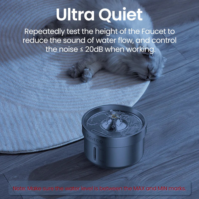 Automatic Pet Water Fountain – Silent Filtered Drinking Fountain for Cats